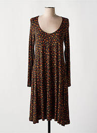 Robe mi-longue manches longues manches longues gris AN II VITO femme