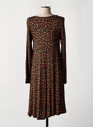 Robe mi-longue manches longues manches longues gris AN II VITO femme