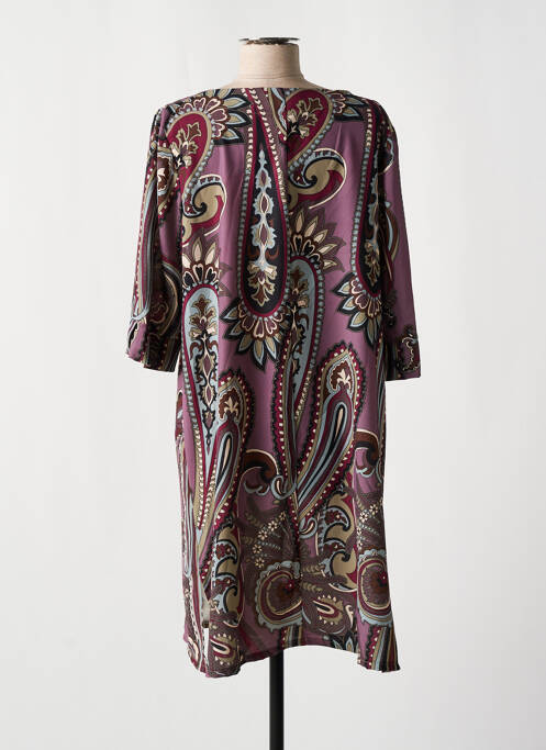 Robe mi-longue violet AN II VITO femme