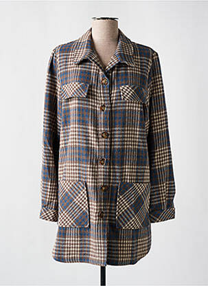 Veste casual coupe droite marron AN II VITO femme