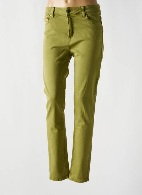 Pantalon droit vert YEST pour femme