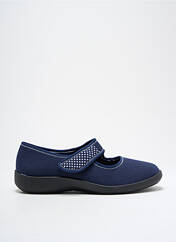 Chaussons/Pantoufles bleu FARGEOT pour femme seconde vue