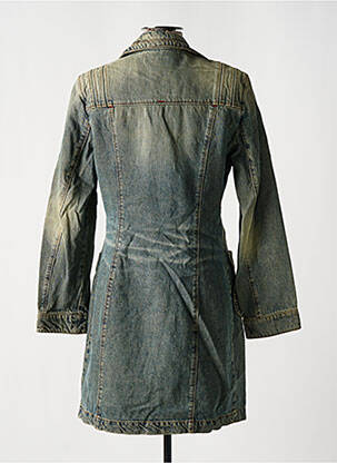 Manteau long coupe cintrée sans capuche bleu MISS SIXTY femme