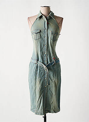 Robe mi-longue sans manche sans manche bleu MISS SIXTY femme