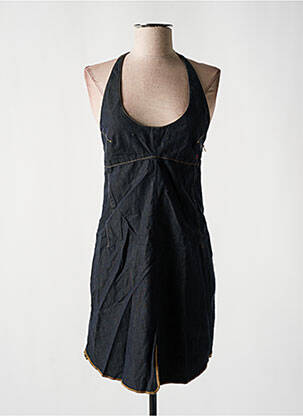 Robe courte fermeture zippée au dos fines bretelles bleu REPLAY femme