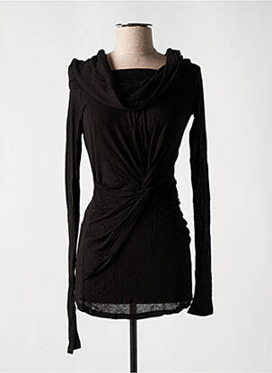 Top coupe cintrée manches longues noir REPLAY femme