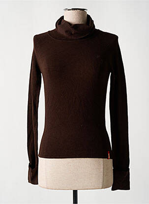Pull coupe cintrée manches longues marron MISS SIXTY femme