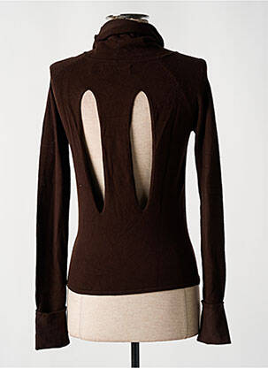Pull coupe cintrée manches longues marron MISS SIXTY femme