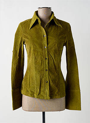 Chemisier coupe cintrée manches longues vert MISS SIXTY femme