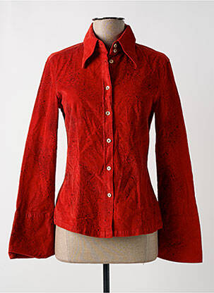 Chemisier coupe cintrée manches longues rouge MISS SIXTY femme