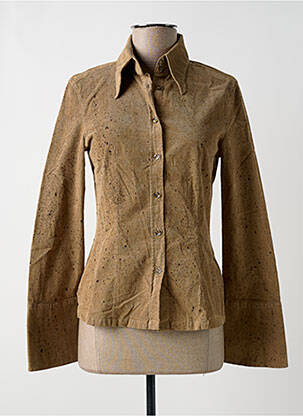 Chemisier coupe cintrée manches longues beige MISS SIXTY femme