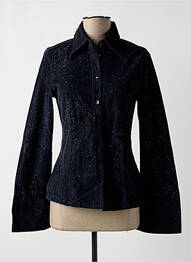Chemisier coupe cintrée manches longues noir MISS SIXTY femme