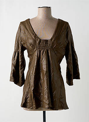 Tunique manches longues manches 3/4 marron WE ARE REPLAY femme