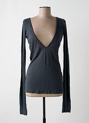 Top stretch manches longues gris MISS SIXTY femme