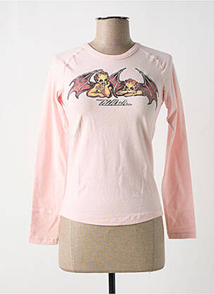 T-shirt manches longues manches longues rose KILLAH femme