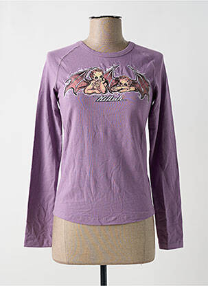 T-shirt manches longues manches longues violet KILLAH femme