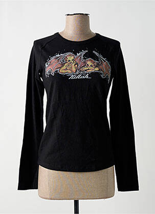 T-shirt manches longues manches longues noir KILLAH femme