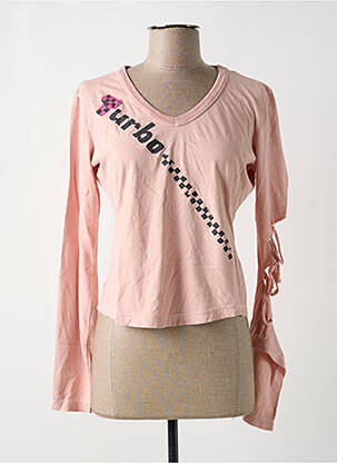 T-shirt manches longues manches longues rose REPLAY femme