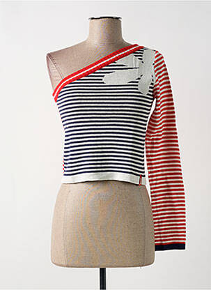 Pull resserrée sur le bas manches longues rouge MISS SIXTY femme