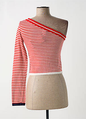 Pull resserrée sur le bas manches longues rouge MISS SIXTY femme