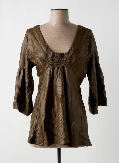 Tunique manches longues manches 3/4 marron WE ARE REPLAY femme