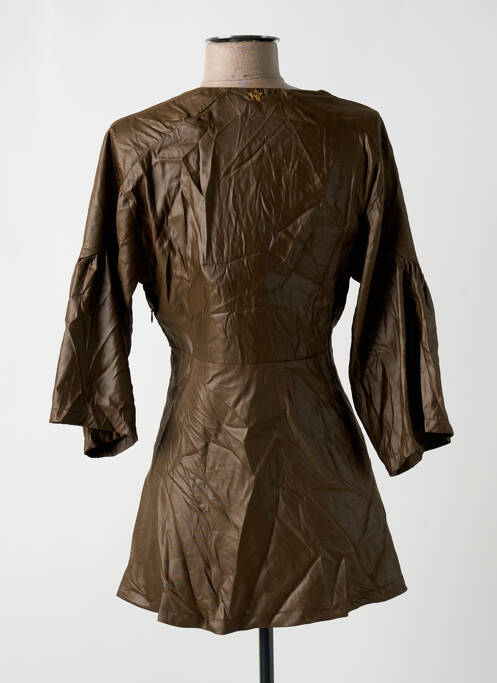Tunique manches longues manches 3/4 marron WE ARE REPLAY femme