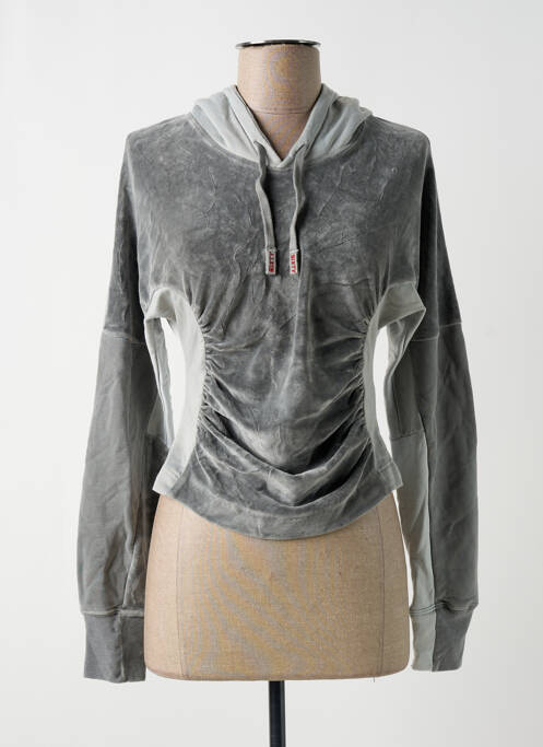 Sweat-shirt à capuche gris MISS SIXTY pour femme