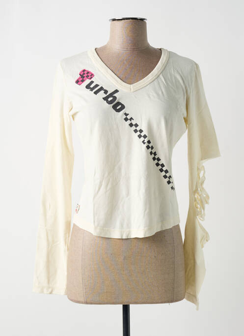 T-shirt beige REPLAY pour femme