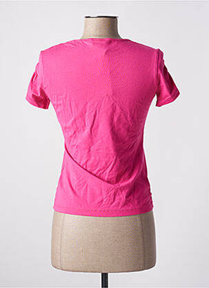 T-shirt stretch manches courtes rose REPLAY femme