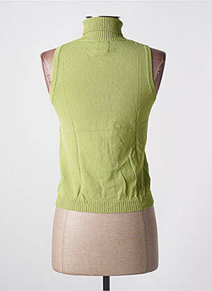 Pull coupe cintrée sans manche vert MISS SIXTY femme
