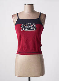 Pull coupe cintrée fines bretelles rouge KILLAH femme