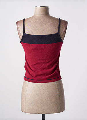 Pull coupe cintrée fines bretelles rouge KILLAH femme