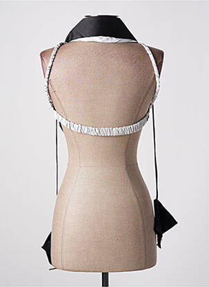Top coupe cintrée sans manche noir MISS SIXTY femme