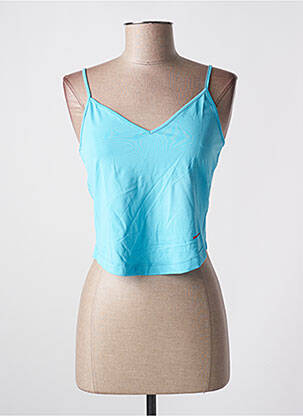 Top coupe cintrée fines bretelles bleu MISS SIXTY femme