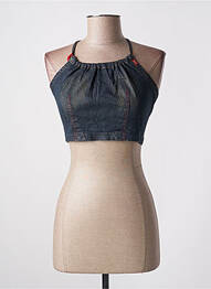 Top stretch fines bretelles bleu MISS SIXTY femme