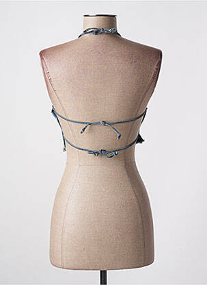 Top col carré fines bretelles bleu MISS SIXTY femme