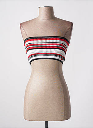 Top stretch sans manche rouge MISS SIXTY femme