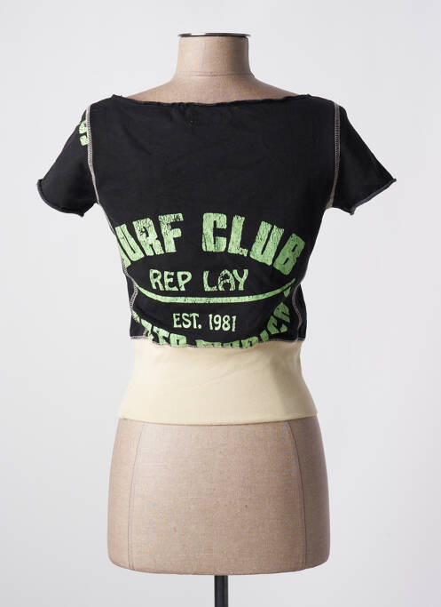 T-shirt noir REPLAY pour femme