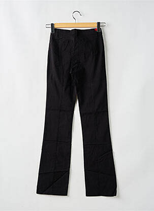 Pantalon droit fermeture zippée sous rabat boutonné noir MISS SIXTY femme