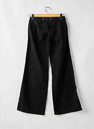 Pantalon droit fermeture zippée sous rabat boutonné noir DIESEL femme