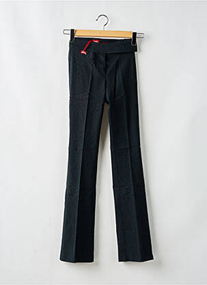 Pantalon droit fermeture zippée sous rabat avec crochet gris MISS SIXTY femme