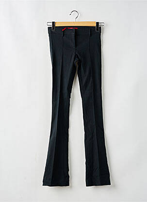 Pantalon droit fermeture zippée sous rabat avec crochet gris MISS SIXTY femme