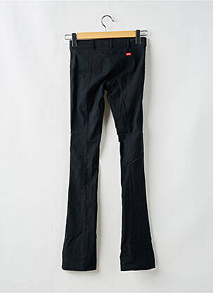 Pantalon droit fermeture zippée sous rabat avec crochet gris MISS SIXTY femme