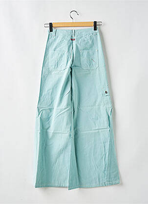 Pantalon flare fermeture zippée sous rabat boutonné bleu KILLAH femme