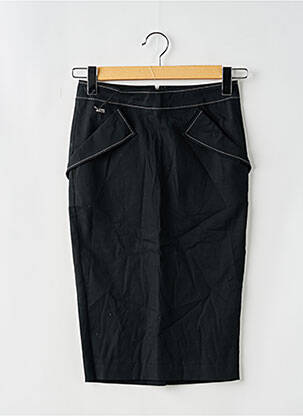 Jupe mi-longue fermeture zippée au dos noir MISS SIXTY femme
