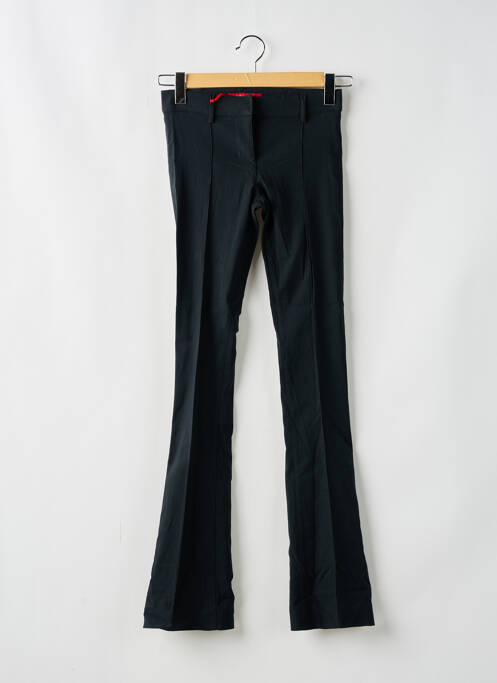 Pantalon droit fermeture zippée sous rabat avec crochet gris MISS SIXTY femme