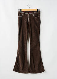Pantalon flare coupe évasée marron KILLAH femme