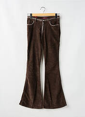 Pantalon flare marron KILLAH pour femme seconde vue