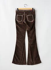 Pantalon flare marron KILLAH pour femme seconde vue