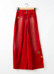 Pantalon flare rouge KILLAH pour femme seconde vue